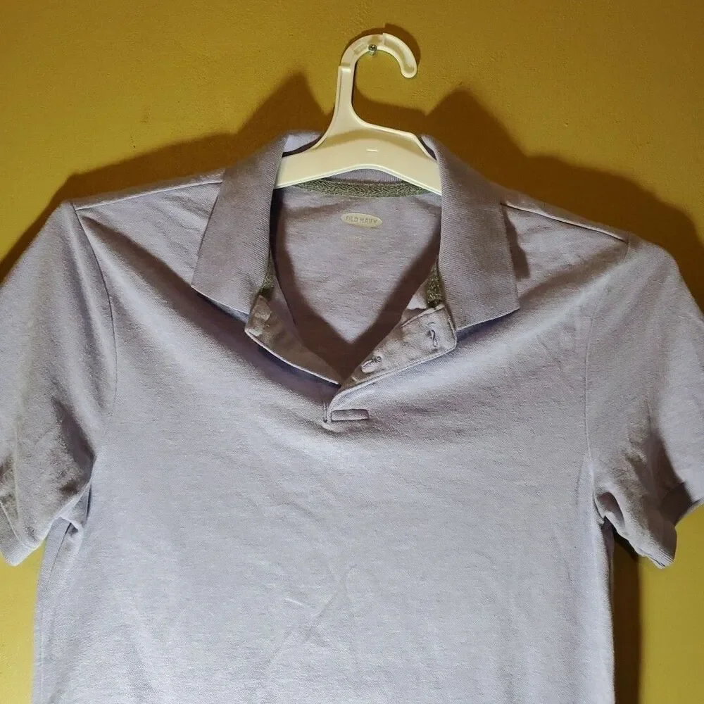 Old Navy Polo Shirt Boys Size Small 6-7 Purple‎ Short Sleeve Active